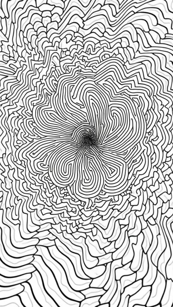 optical illusions coloring pages